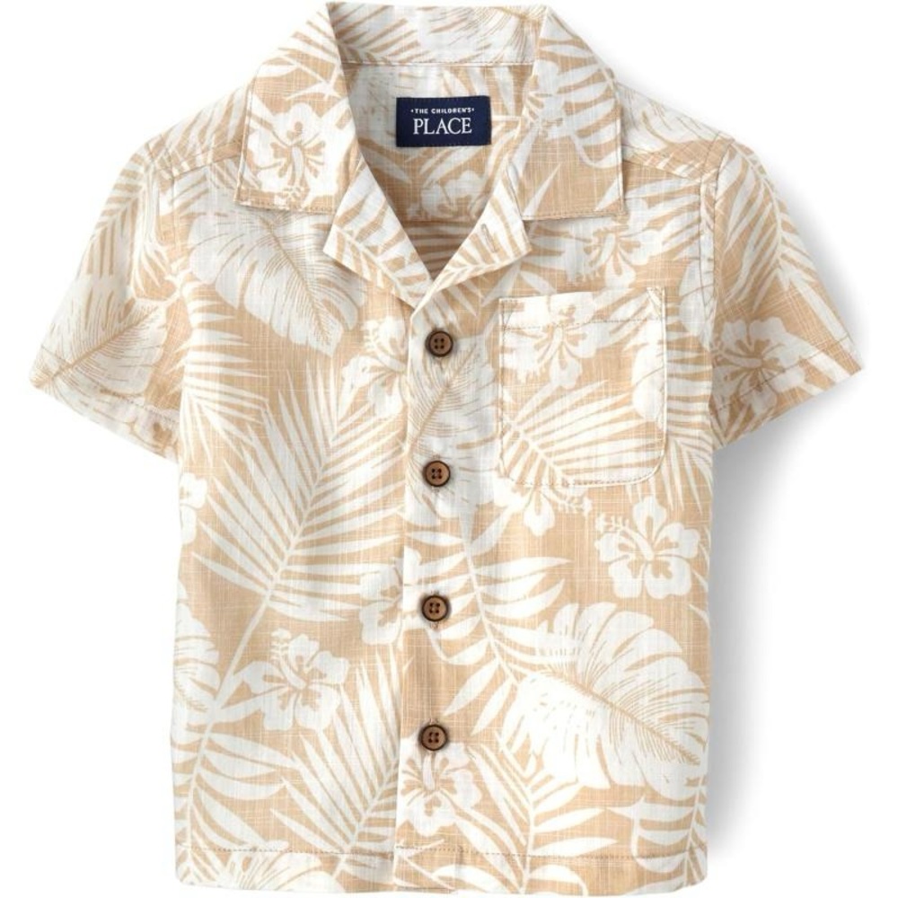 Children’s Place -NWT Irish Cream Safari Shirt